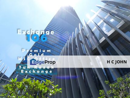 The Exchange 106 TRX KLCC Grade A Premium MSC Offices , Kuala Lumpur, KL City