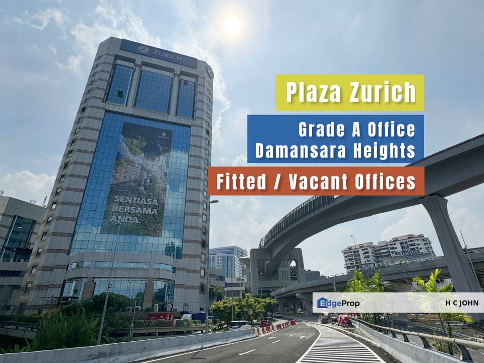 Plaza Zurich Damansara Heights Prime Grade A Fitted and Vacant Offices on Full Floor Plate, Kuala Lumpur, Damansara Heights