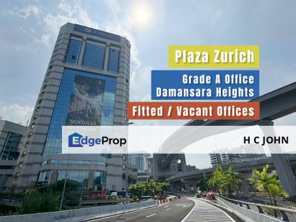 Plaza Zurich Damansara Heights Prime Grade A Fitted and Vacant Offices on Full Floor Plate, Kuala Lumpur, Damansara Heights