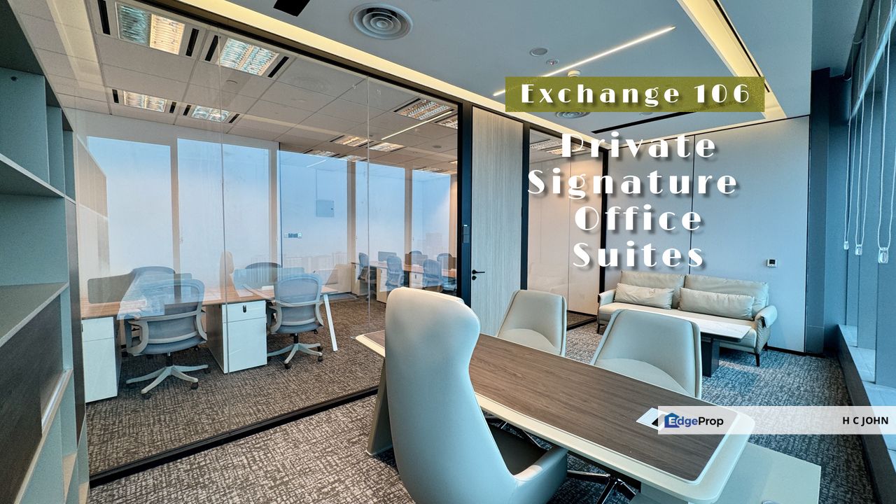 Exchange 106 Private Signature Office Suites in prime financial hub with direct link to Trains, Kuala Lumpur, KL City