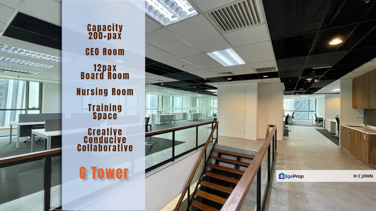 G Tower KLCC - MSC Furnished Office (200+pax) within steps to major Train connections , Kuala Lumpur, KLCC