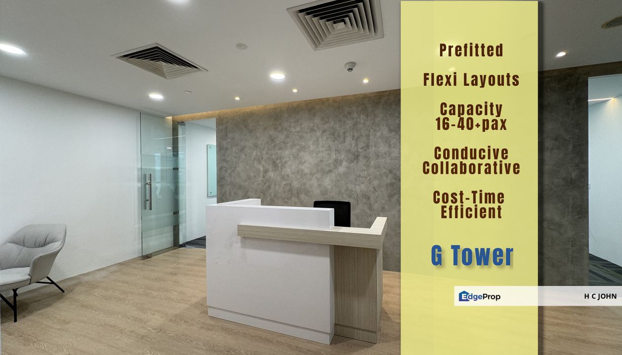 G Tower KLCC Prefit Furnished Offices (15pax and above) with quick access to major Trains, Kuala Lumpur, KLCC
