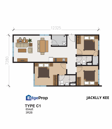 216 STAR residence : Happy Garden, Old Klang Road,, Kuala Lumpur, Taman Desa 