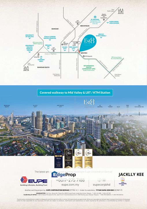 Branded Development Short Walk to Midvalley, Kuala Lumpur, Seputeh