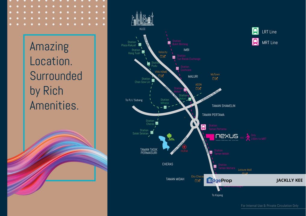 100meter to MRT Tmn Pertama, Full KLCC View, Kuala Lumpur, Cheras