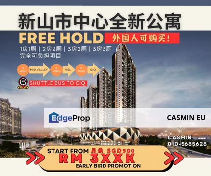 New Project  :  Paragon Gateway  (Infront of 1 Tebrau) for SALE @ RM360k !! Partial Furnished 1-3BEDROOM!! , Johor, Johor Bahru