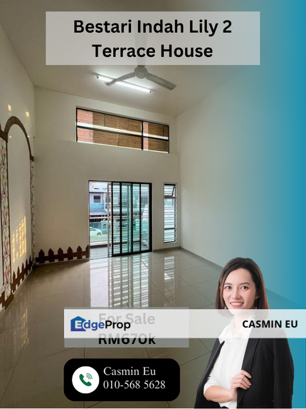 Bestari Indah Lily 2 Terrace House For Sale, Johor, Ulu Tiram