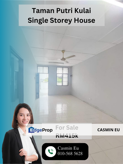 Taman Putri Kulai Single Storey House For Sale, Johor, Kulai