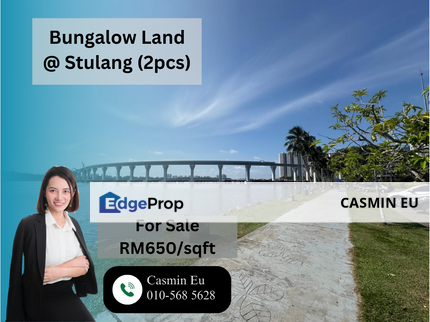 Stulang Bungalow Land For Sale (2pcs), Johor, Johor Bahru