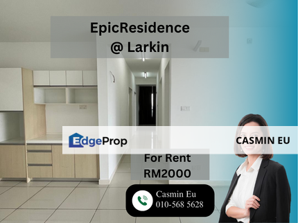 Epic Residence @ Larkin For Rent, Johor, Johor Bahru