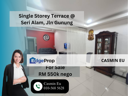 Single Storey Terrace @ Seri Alam, Jalan Gunung, Johor, Masai
