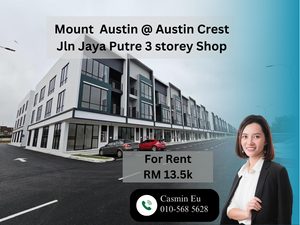 Three Storey Shop @ Austin Crest For Rent for Rental @RM13,500 By ...