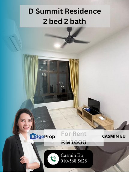 D Summit Residence Mid Floor @ Kempas Utama For Rent, Johor, Johor Bahru
