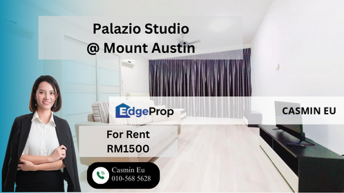 Palazio Studio @ Mount Austin For Rent, Johor, Johor Bahru