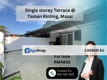 Taman Rinting Single storey Terrace For Sale, Johor, Masai