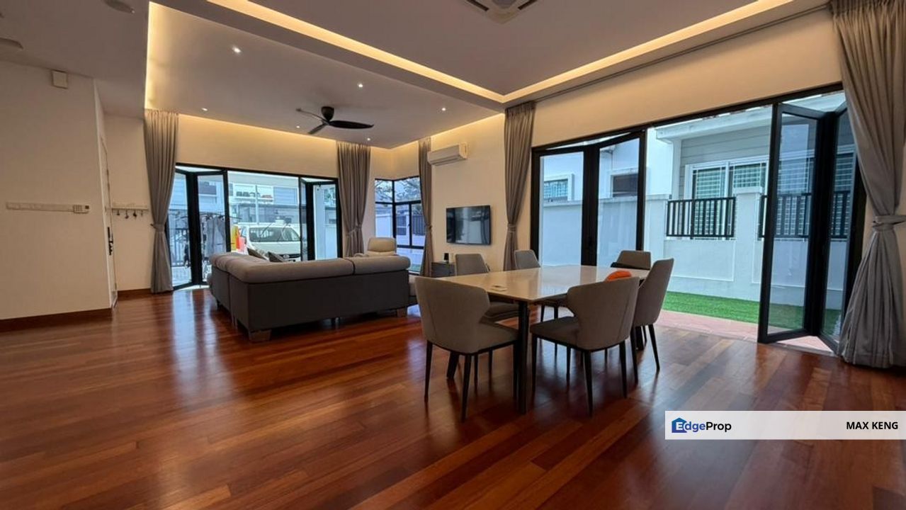 D'Serambi Taman Perling Double Storey Superlink Endlot 36x80 Fully Renovated Furnished G&G, Johor, Johor Bahru