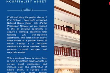 Beach resort hotel for sale!