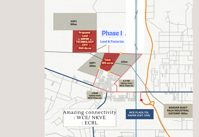 Ready Infra Industrial Land @ Kapar Technology Park, Klang