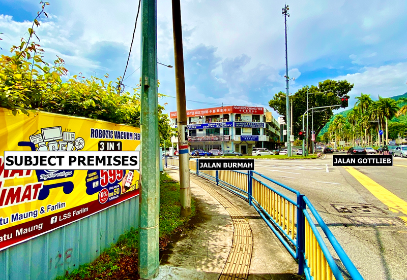 A CORNER commercial land on Jalan Burmah and Jalan Bagan Jermal in George Town.