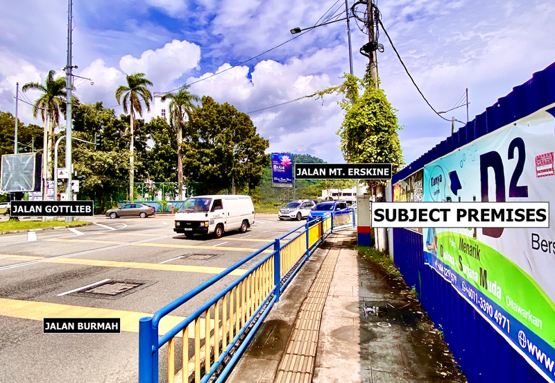 A CORNER commercial land on Jalan Burmah and Jalan Bagan Jermal in George Town.