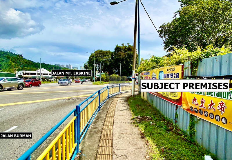 A CORNER commercial land on Jalan Burmah and Jalan Bagan Jermal in George Town.