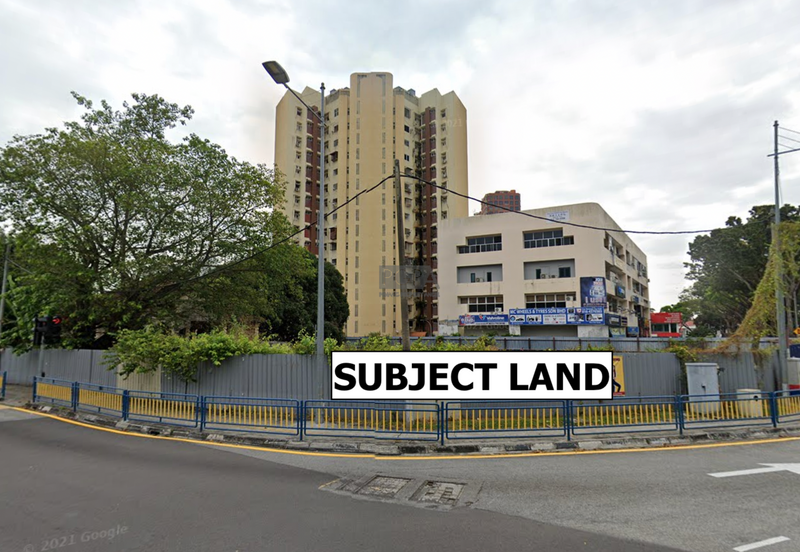 A CORNER commercial land on Jalan Burmah and Jalan Bagan Jermal in George Town.