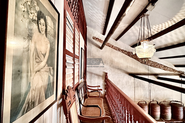 Heritage Shophouse on Armenian Street in George Town UNESCO World Heritage Site.