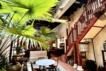 Heritage Shophouse on Armenian Street in George Town UNESCO World Heritage Site.