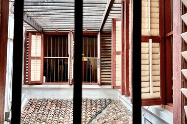 Heritage Shophouse on Armenian Street in George Town UNESCO World Heritage Site.