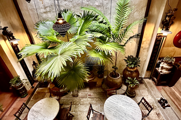 Heritage Shophouse on Armenian Street in George Town UNESCO World Heritage Site.