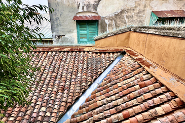 Heritage Shophouse on Armenian Street in George Town UNESCO World Heritage Site.