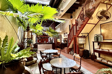 Heritage Shophouse on Armenian Street in George Town UNESCO World Heritage Site.