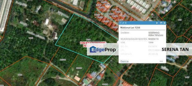 5.046-acre Industrial Land for Sale in Bukit Minyak, Seberang Perai Tengah., Penang, Simpang Ampat