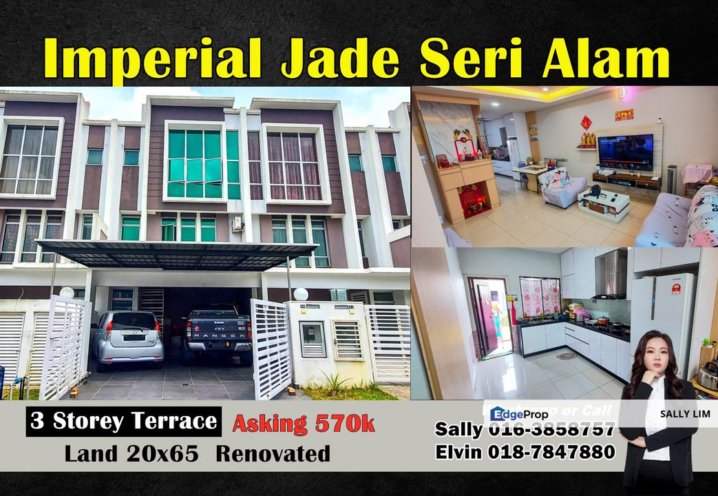 Imperial Jade Seri Alam 3 Storey Renovated & Furnished for Sale