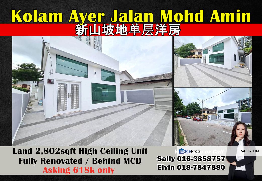 Kolam Ayer, Jalan Mohd Amin Single Storey Bungalow Fully Renovated Unit