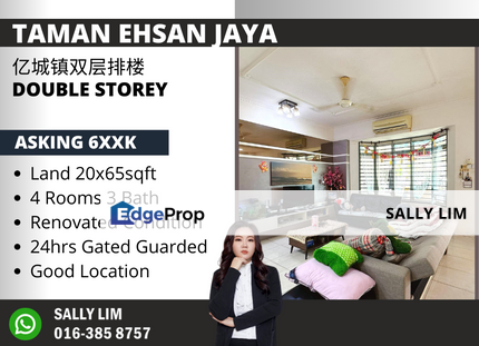 Taman Ehsan Jaya Double Storey Renovated 24hrs G&G Good Location, Johor, Johor Bahru