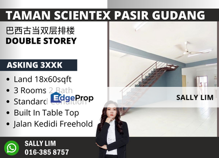 Taman Scientex Jalan Kedidi @ Pasir Gudang Double Storey, Johor, Pasir Gudang