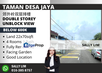 Taman Desa Jaya Double Storey Renovated & Unblock Garden View, Johor, Johor Bahru