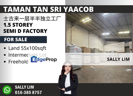 Taman Tan Sri Yaacob 1.5 Storey Semi-D Factory, Johor, Skudai