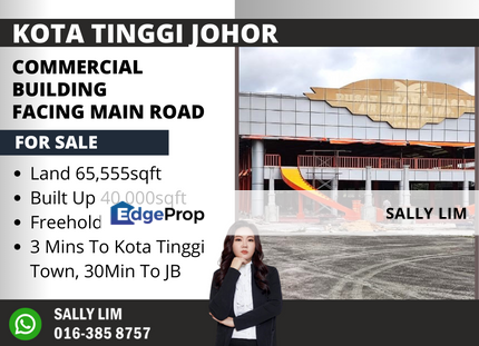 Kota Tinggi Commercial Building Facing Main Road For Sale, Johor, Kota Tinggi