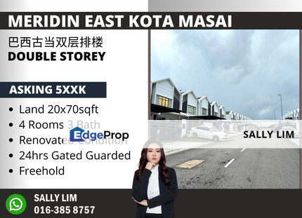 Meridin East Kota Masai Double Storey 24hrs G&G, Johor, Pasir Gudang