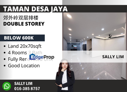 Taman Desa Jaya Jalan Permatang Double Storey Fully Renovated, Johor, Johor Bahru