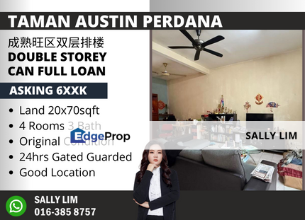 Taman Austin Perdana Double Storey Full Loan Unit, Johor, Johor Bahru