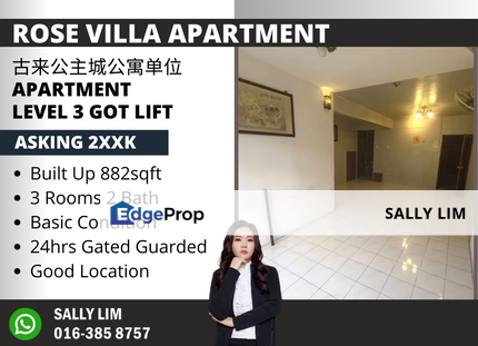 Rose Villa Apartment @ Putri Kulai Level 3 Got Lift , Johor, Kulai