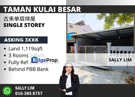 Taman Kulai Besar Single Storey Fully Refurnished Unit, Johor, Kulai