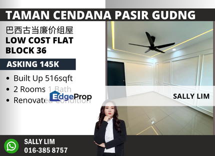 Taman Cendana Pasir Gudang Low Cost Flat Renovated Unit, Johor, Pasir Gudang