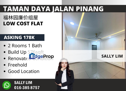 Taman Daya Jalan Nibong Low Cost Flat Fully Renovated Unit, Johor, Johor Bahru