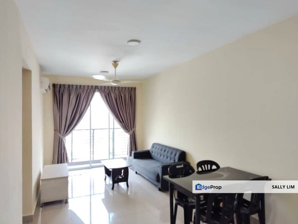 Larkin Heights Apartment 3 Rooms with Fully Furnished For Rent, Johor, Johor Bahru