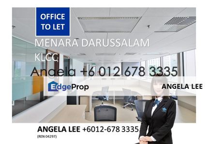 Menara Darussalam, KLCC Premium Grade A office for Rent, Kuala Lumpur, KLCC