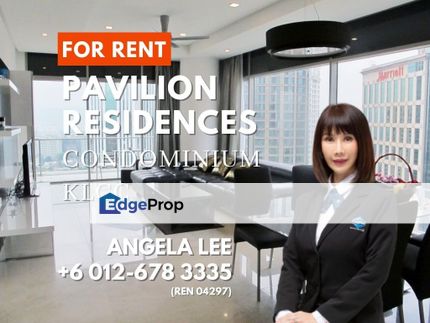 Pavilion Residences KLCC Views 1,509sf 2 Bedroom for Rent, Kuala Lumpur, Bukit Bintang